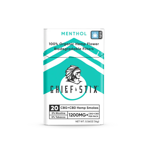 CBG + CBD Menthol Hemp Smokes 20ct