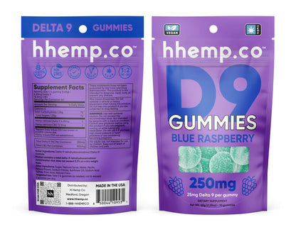 Delta 9 Gummies - Blue Raspberry (25mg)