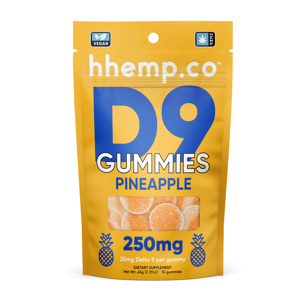 Delta 9 Gummies - Pineapple (25mg)