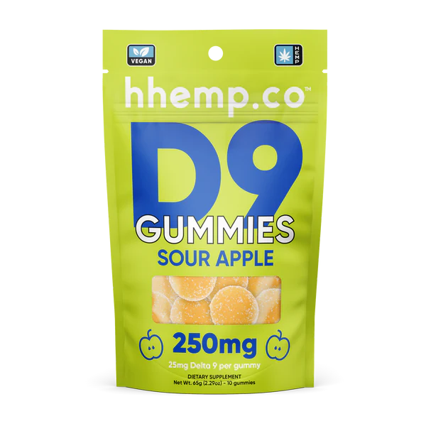 Delta 9 Gummies - Sour Apple (25mg)